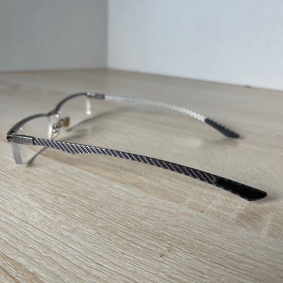 Ray-Ban RB8406 2502 Eyeglasses Carbon Fiber Silver Frames Only 53-17-140 - Picture 8 of 9